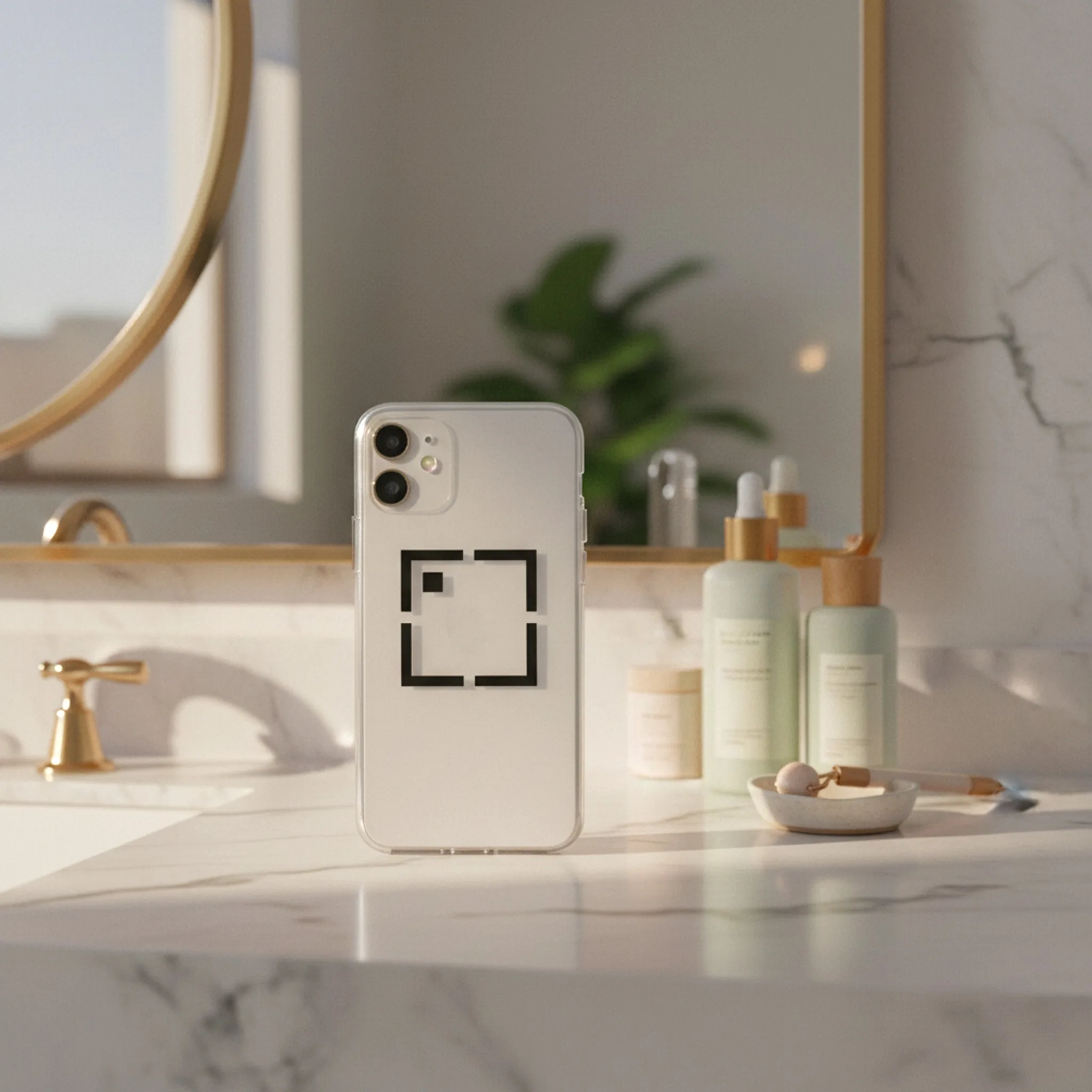 Hauld output: Phone case in a bathroom counter scene